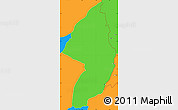 Political Simple Map of Zorzor