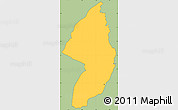 Savanna Style Simple Map of Zorzor, cropped outside