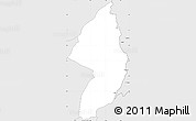 Silver Style Simple Map of Zorzor