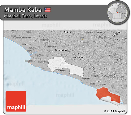 Gray 3D Map of Mamba Kaba