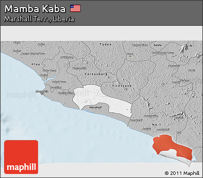 Gray 3D Map of Mamba Kaba