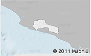 Gray 3D Map of Mamba Kaba, single color outside