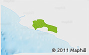 Physical 3D Map of Mamba Kaba, single color outside