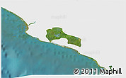 Satellite 3D Map of Mamba Kaba, single color outside