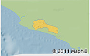 Savanna Style 3D Map of Mamba Kaba, single color outside