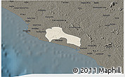 Shaded Relief 3D Map of Mamba Kaba, darken