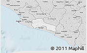 Silver Style 3D Map of Mamba Kaba