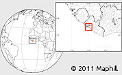 Blank Location Map of Mamba Kaba