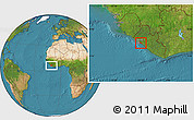 Satellite Location Map of Mamba Kaba
