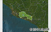 Satellite Map of Mamba Kaba, darken