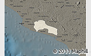 Shaded Relief Map of Mamba Kaba, darken