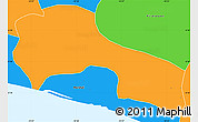 Political Simple Map of Mamba Kaba