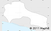 Silver Style Simple Map of Mamba Kaba, single color outside