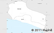Silver Style Simple Map of Marshall Terr.