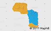 Political Map of Maryland, cropped outside