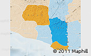 Political Map of Maryland, lighten