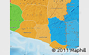 Political Map of Maryland, political shades outside
