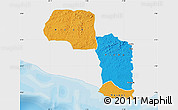 Political Map of Maryland, single color outside