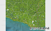 Satellite Map of Maryland