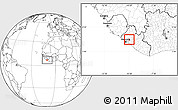 Blank Location Map of Kakata, highlighted parent region