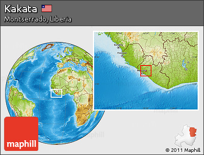 Physical Location Map of Kakata