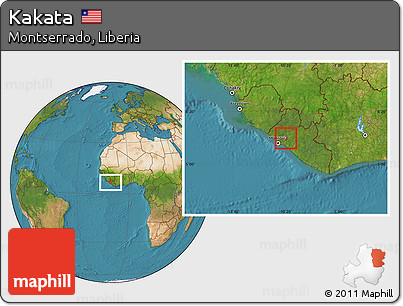 Satellite Location Map of Kakata