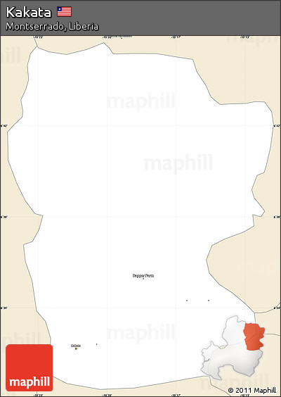 Classic Style Simple Map of Kakata