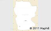 Classic Style Simple Map of Kakata, single color outside