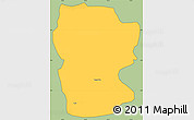 Savanna Style Simple Map of Kakata, cropped outside