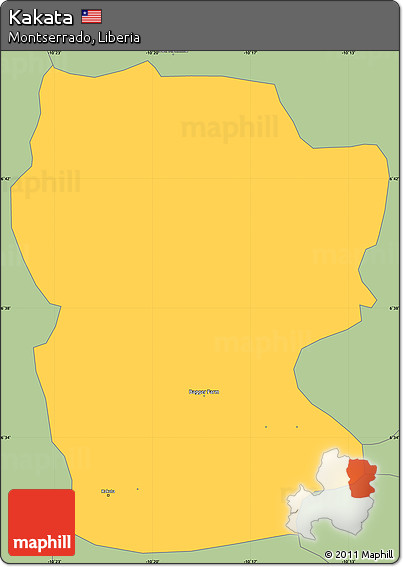 Savanna Style Simple Map of Kakata