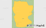 Savanna Style Simple Map of Kakata, single color outside