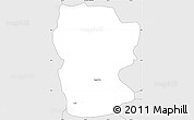 Silver Style Simple Map of Kakata