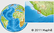 Physical Location Map of Monrovia