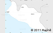 Silver Style Simple Map of Monrovia