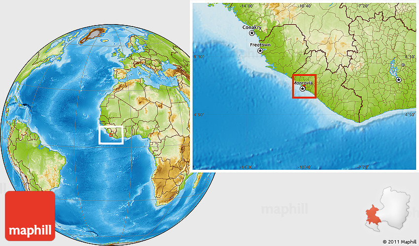 Physical Location Map of St. Paul River