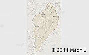 Shaded Relief 3D Map of Nimba, lighten