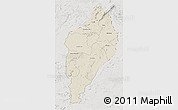Shaded Relief 3D Map of Nimba, lighten, semi-desaturated
