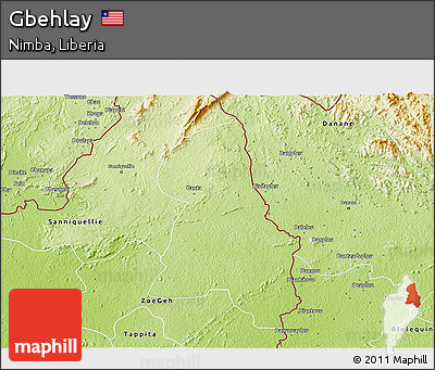 Physical 3D Map of Gbehlay