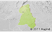 Physical 3D Map of Gbehlay, lighten, desaturated