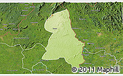 Physical 3D Map of Gbehlay, satellite outside