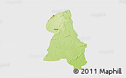 Physical 3D Map of Gbehlay, single color outside