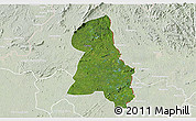 Satellite 3D Map of Gbehlay, lighten