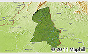 Satellite 3D Map of Gbehlay, physical outside