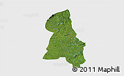 Satellite 3D Map of Gbehlay, single color outside