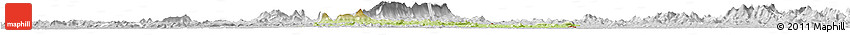 Physical Horizon Map of Gbehlay, lighten, desaturated
