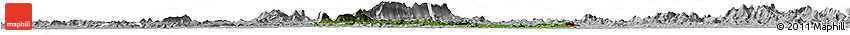 Satellite Horizon Map of Gbehlay, lighten, desaturated