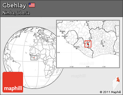 Blank Location Map of Gbehlay