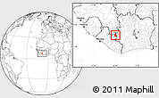 Blank Location Map of Gbehlay