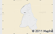 Classic Style Map of Gbehlay, single color outside