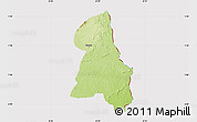 Physical Map of Gbehlay, cropped outside